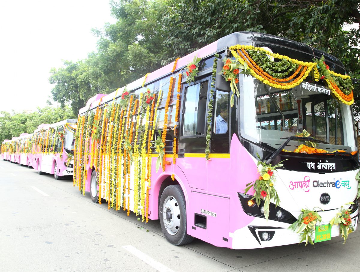 Nagpur Deploys 5 OlectraBYD Electric Busses for Women Passengers